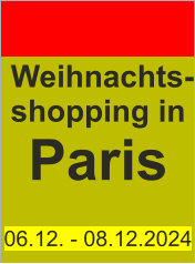 Weihnachts- shopping in Paris  06.12. - 08.12.2024