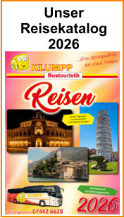 Unser  Reisekatalog 2026